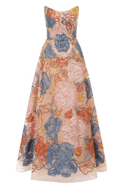 Женское платье с отделкой пайетками ELIE SAAB, арт. D0810NP25/YA041