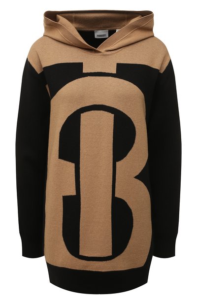 Худи из кашемира и хлопка BURBERRY бежевого цвета по цене 109500 руб., арт. 8052734, фото 1 Худи из кашемира и хлопка BURBERRY, арт. 8052734, фото 1