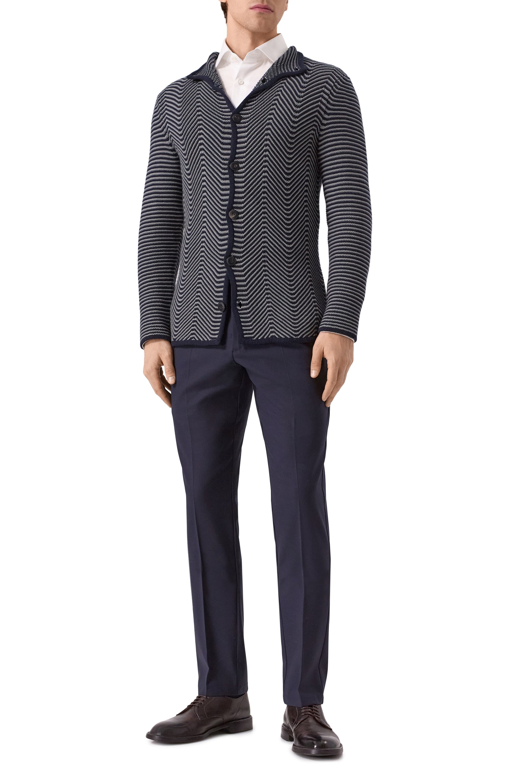 Кардиган из хлопка и кашемира GIORGIO ARMANI, арт. 3KSG08/SM08Z, фото 2