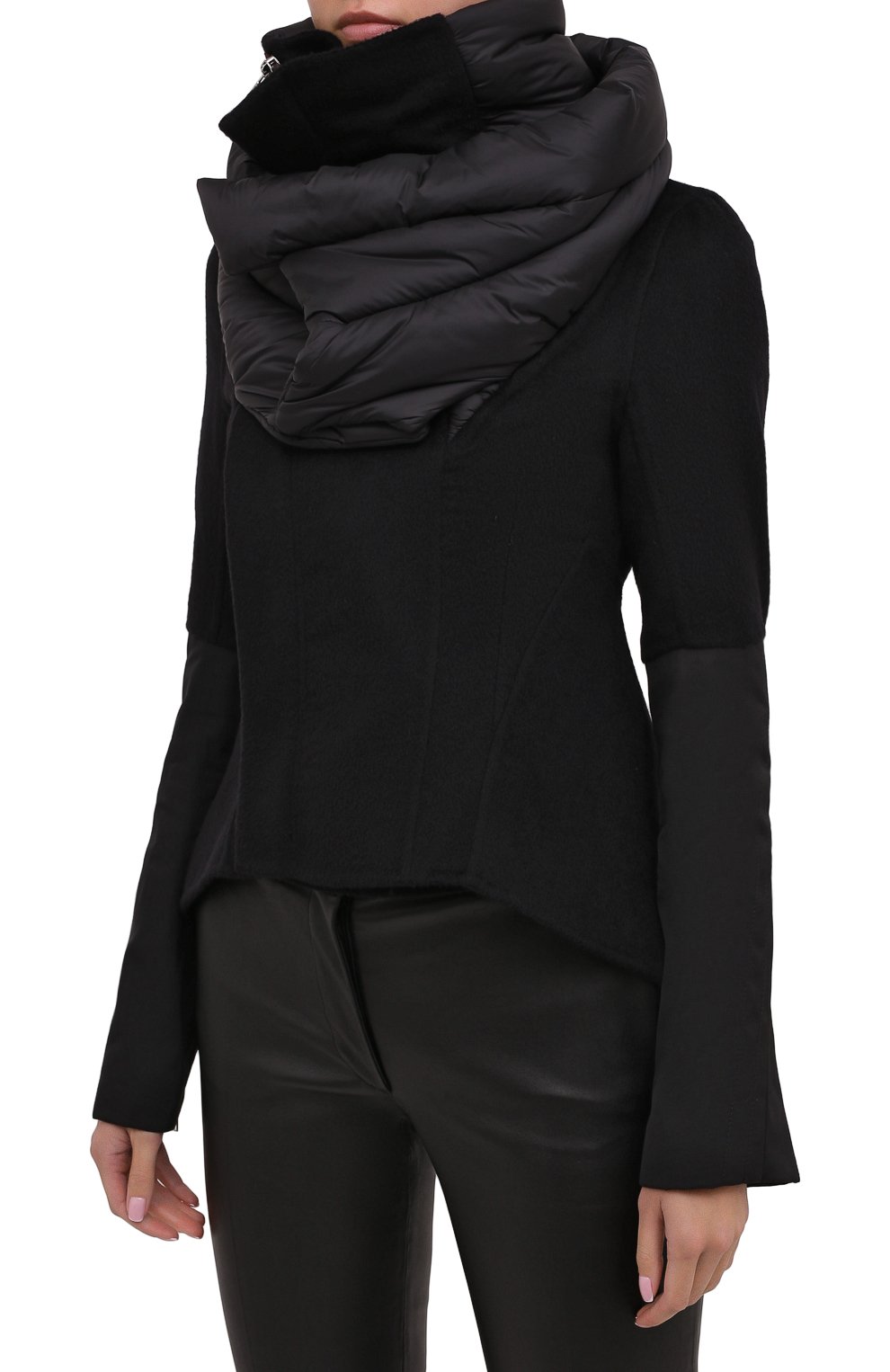 Кашемировая куртка RICK OWENS черного цвета по цене 286500 руб., арт. RP20F2726/DDNZTT, фото 4 Кашемировая куртка RICK OWENS, арт. RP20F2726/DDNZTT, фото 4