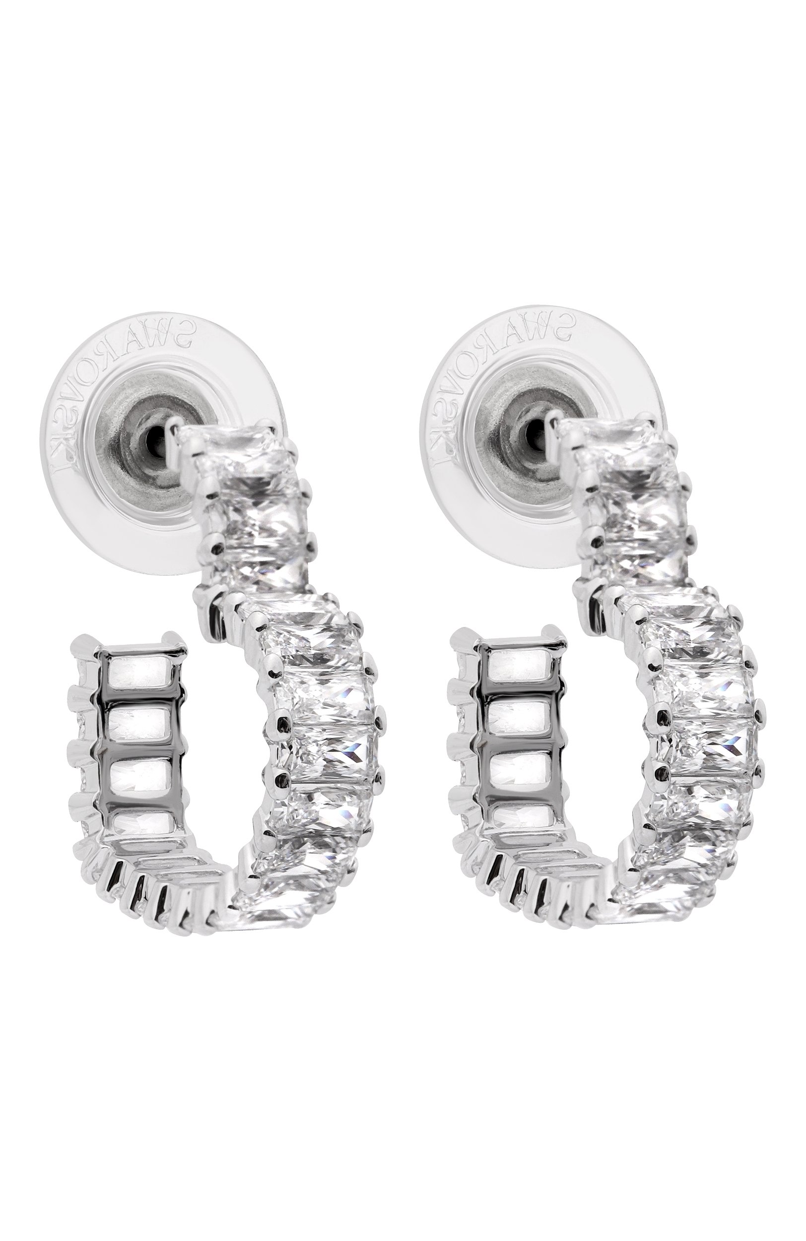 Серьги matrix SWAROVSKI серебряного цвета по цене 22950 руб., арт. 5653170, фото 3 Серьги matrix SWAROVSKI, арт. 5653170, фото 3