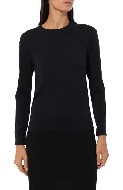 Шерстяной пуловер BOSS темно-синего цвета по цене 19950 руб., арт. 50492551, фото 3 Шерстяной пуловер BOSS, арт. 50492551, фото 3