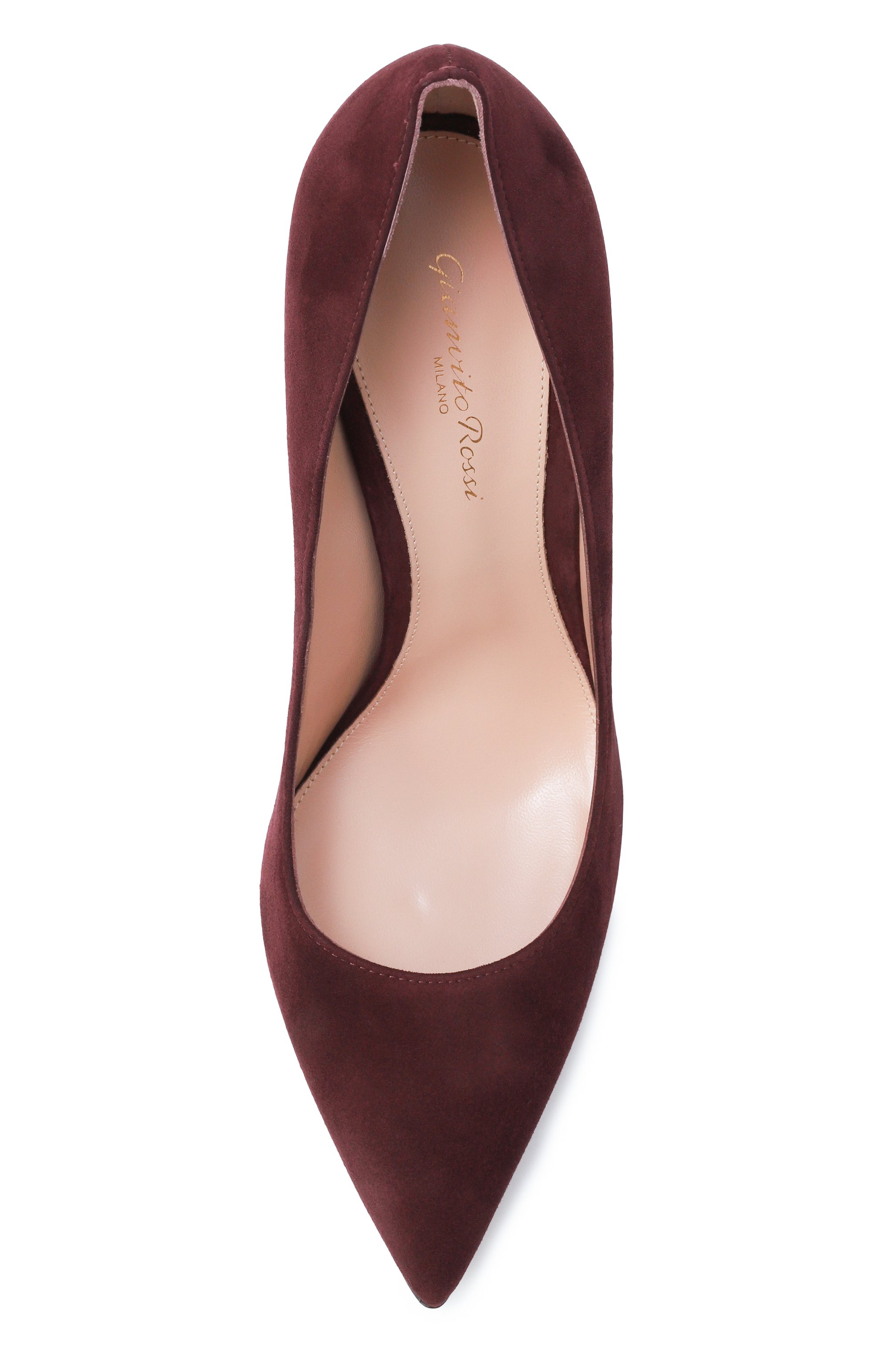 Замшевые туфли gianvito 105 GIANVITO ROSSI бордового цвета по цене 89950 руб., арт. G28470.15RIC.CAMR0YA, фото 6 Замшевые туфли gianvito 105 GIANVITO ROSSI, арт. G28470.15RIC.CAMR0YA, фото 6