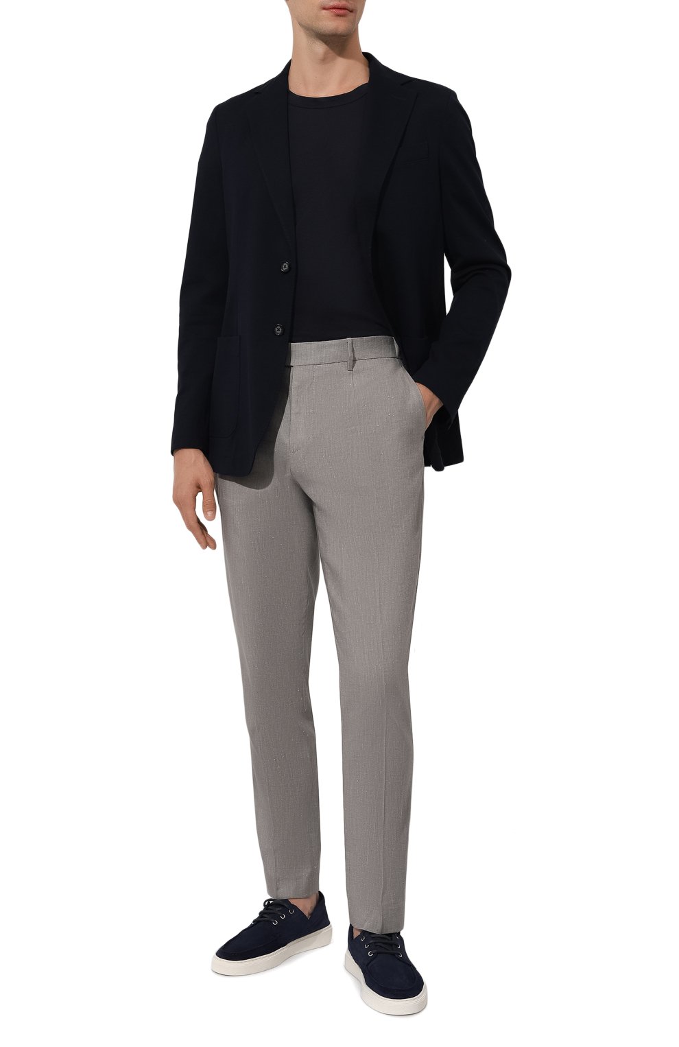 Брюки изо льна и хлопка BERWICH, арт. GL0BE, фото 2