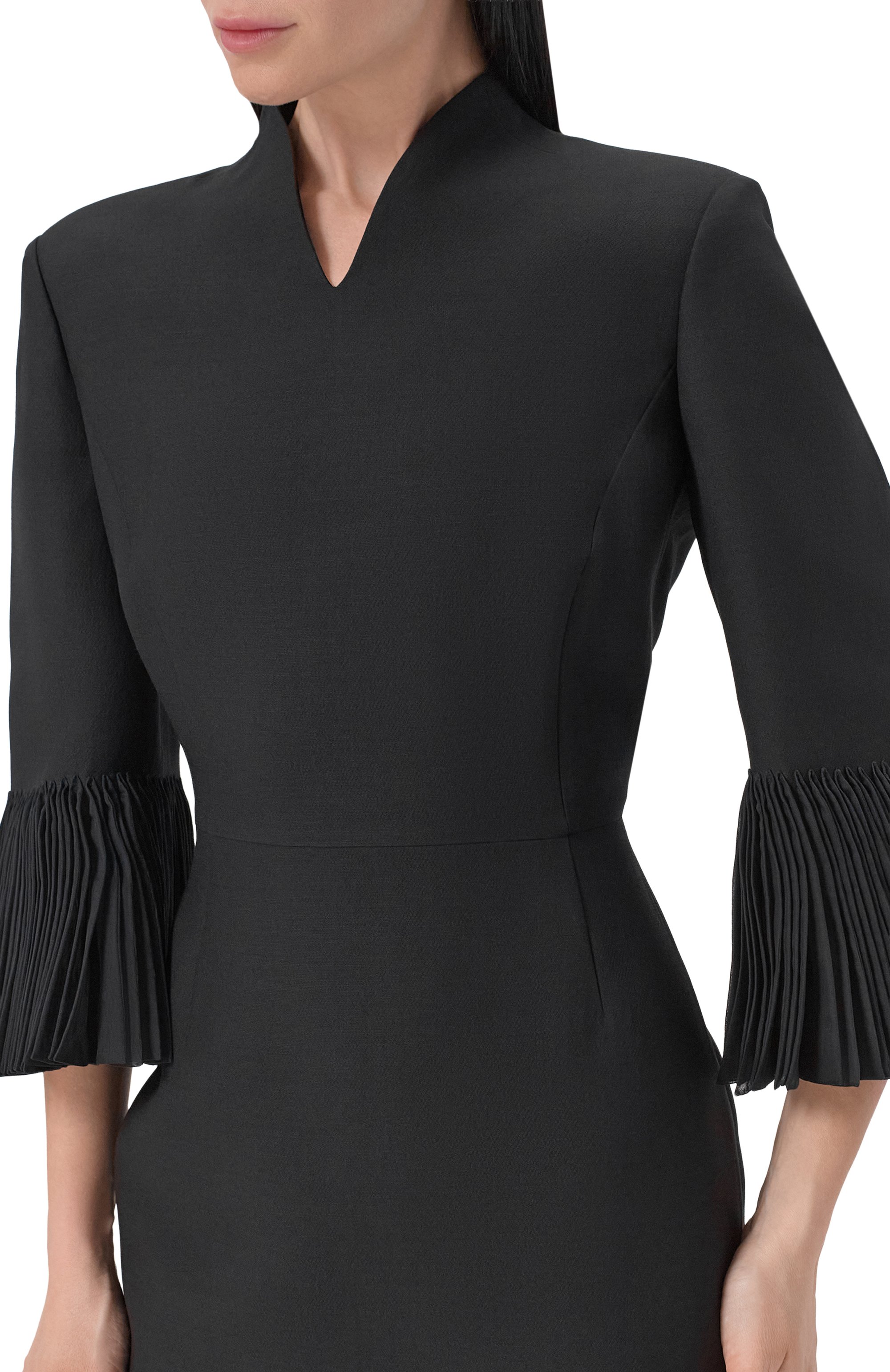 Платье из шерсти и шелка VALENTINO, арт. 8B0VAKD0/1CF, фото 4