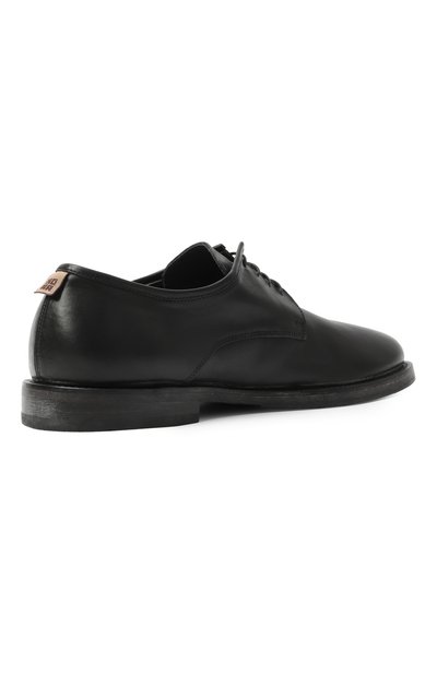 Кожаные дерби MOMA черного цвета по цене 49550 руб., арт. 61503A-KU, фото 5 Кожаные дерби MOMA, арт. 61503A-KU, фото 5