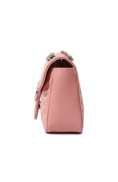 Женская сумка gg marmont small GUCCI розового цвета, арт. 443497 LJMBP | Фото 4 (Сумки-технические: Сумки через плечо; Материал: Экзотическая кожа, Натуральная кожа; Материал сплава: Проставлено; Ремень/цепочка: На ремешке; Драгоценные камни: Проставлено; Размер: small)