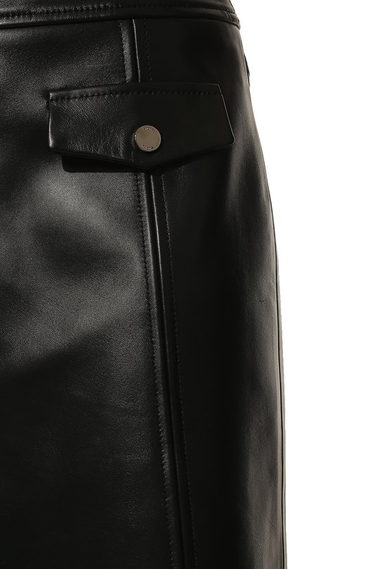 Кожаная юбка DROMe Чёрный, фото 5