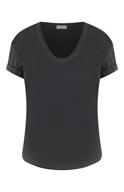 Женская хлопковая футболка BRUNELLO CUCINELLI, арт. M0045BP210