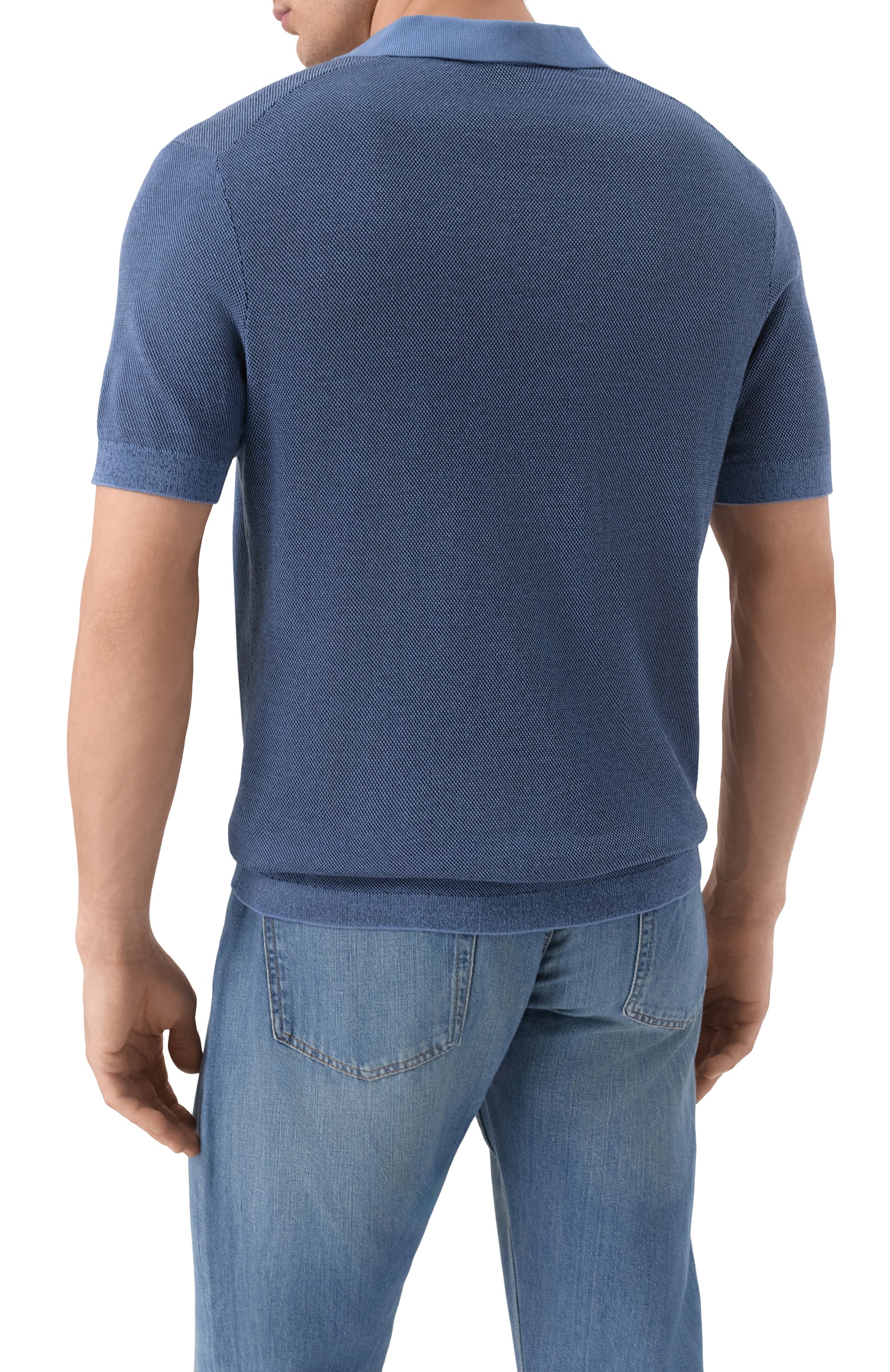 Поло из хлопка и вискозы BOGNER, арт. 88419503, фото 4