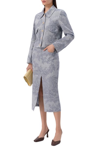 Куртка из хлопка и льна LORENA ANTONIAZZI, арт. P2642CP15B/5163, фото 2