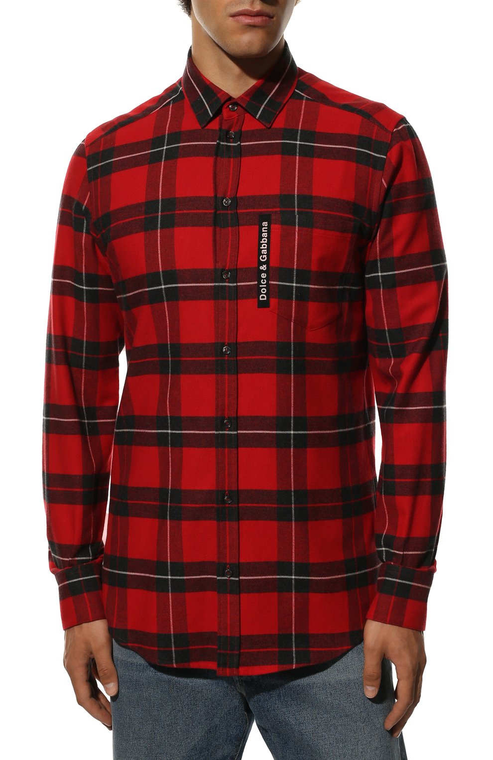 Хлопковая рубашка DOLCE & GABBANA, арт. G5JZ9T/FQ5LD, фото 3