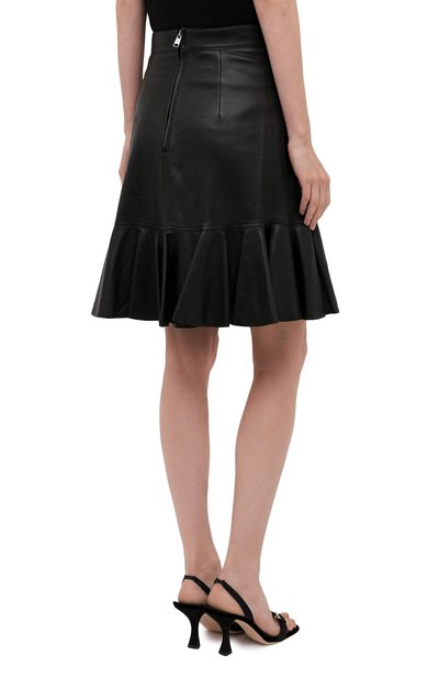 Кожаная юбка ALEXANDER MCQUEEN, арт. 668445/Q5AGK, фото 4