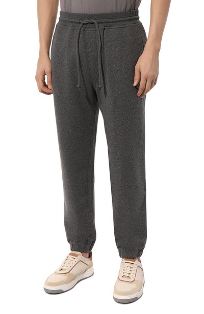 Джоггеры из хлопка и шелка BRUNELLO CUCINELLI, арт. MTU22B2206, фото 3