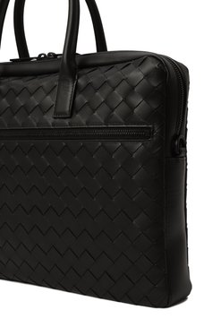 Мужская портфель BOTTEGA VENETA черного цвета, арт. 601065/V3US2 | Фото 3 (Размер: large; Драгоценные камни: Проставлено; Материал сплава: Проставлено; Материал: Натуральная кожа; Ремень/цепочка: На ремешке; Сумки-технические: Портфели)