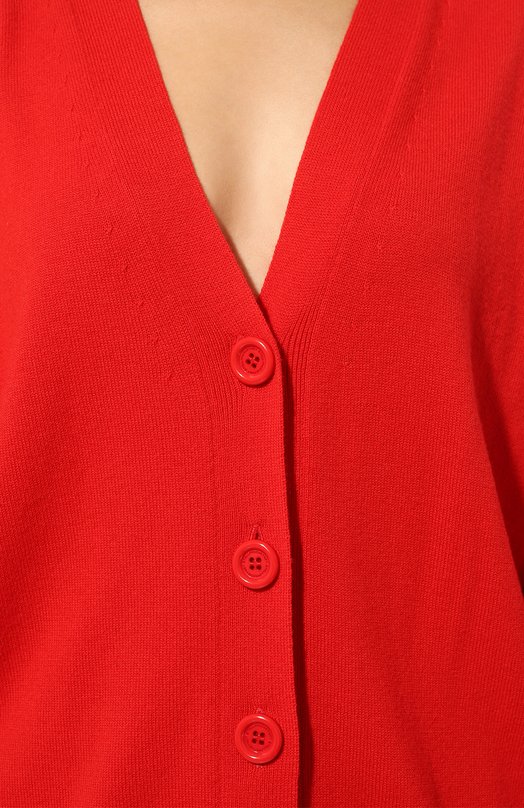 Шерстяной кардиган Stella McCartney 6K0423/3S2415 Красный  6K0423/3S2415 Фото 5