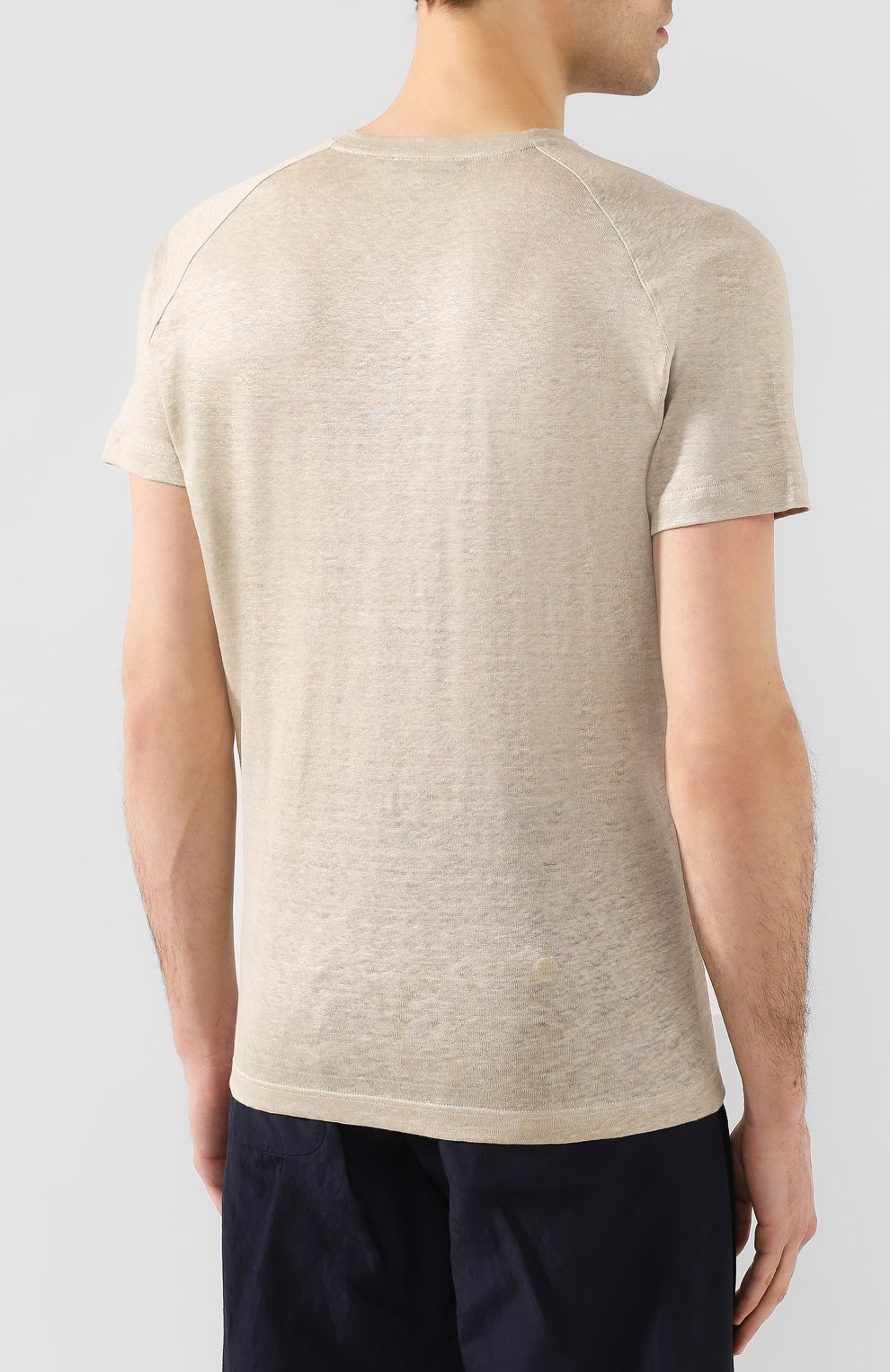 Льняная футболка LORO PIANA, арт. FAI4692, фото 4