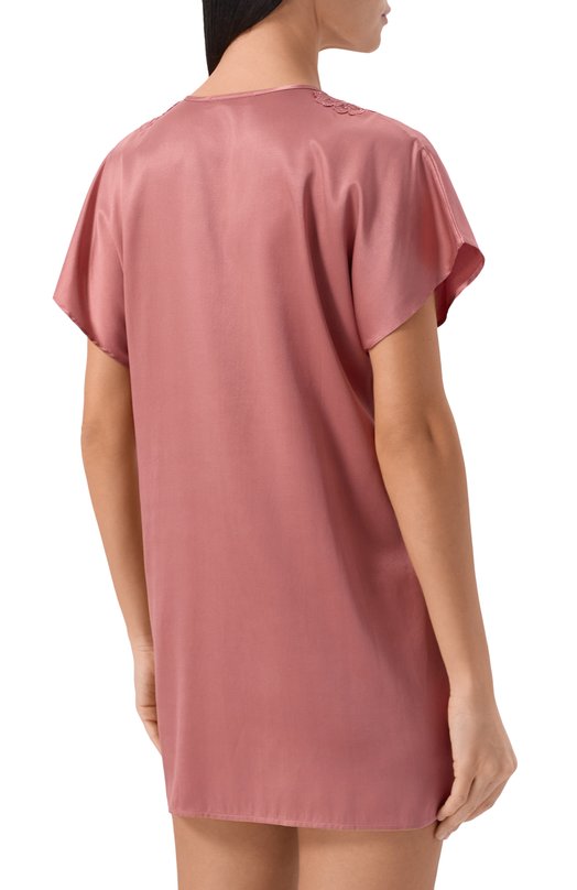 Сорочка из шелка и вискозы Marjolaine 4BON0501 Розовый  4BON0501 Фото 4