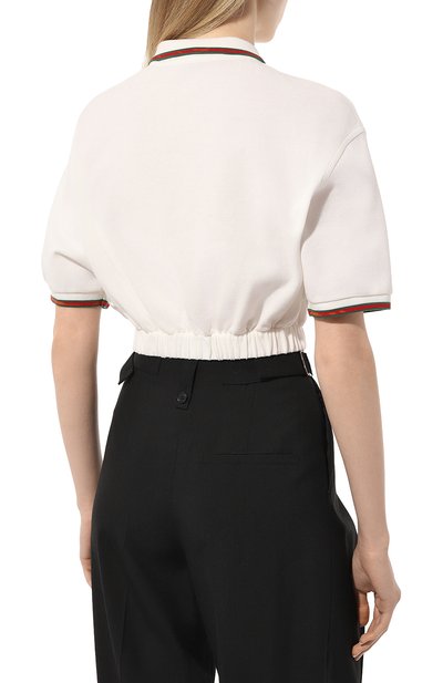 Хлопковое поло GUCCI, арт. 717419/XJEV0, фото 4