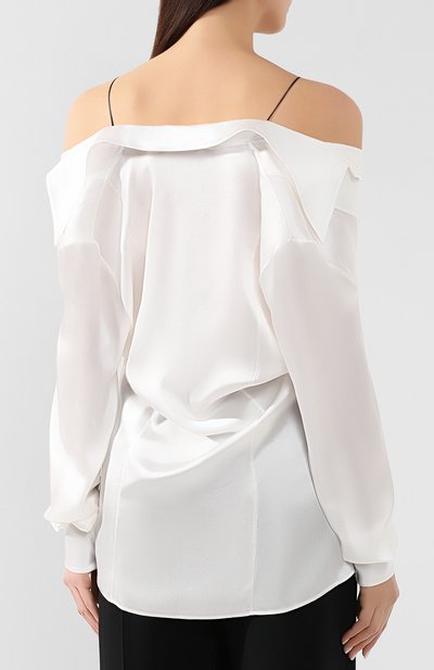 Шелковая блузка MAISON MARGIELA, арт. S51DL0262/S49238, фото 4