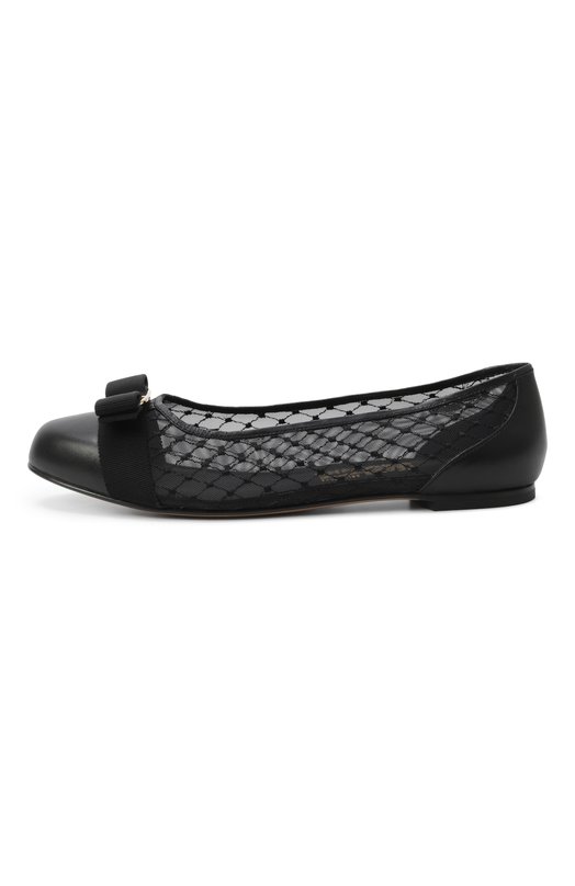 Комбинированные балетки Vara Ferragamo 01J563/779578 Чёрный  01J563/779578 Фото 4