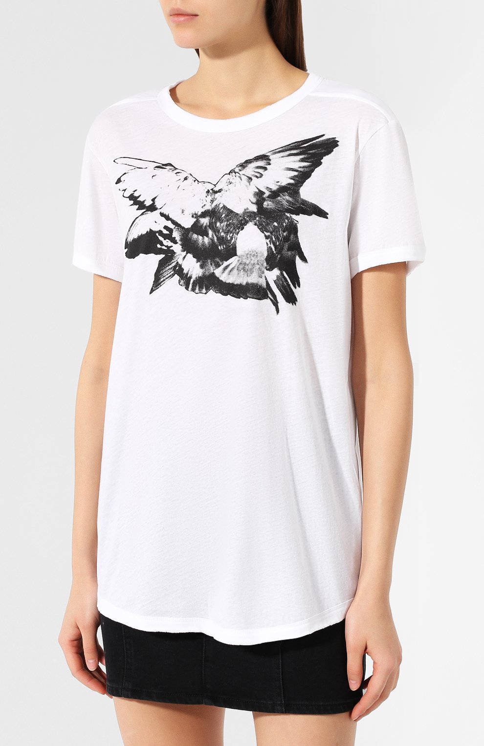 Хлопковая футболка ANN DEMEULEMEESTER белого цвета по цене 15800 руб., арт. 1901-3959-232-001, фото 3 Хлопковая футболка ANN DEMEULEMEESTER, арт. 1901-3959-232-001, фото 3