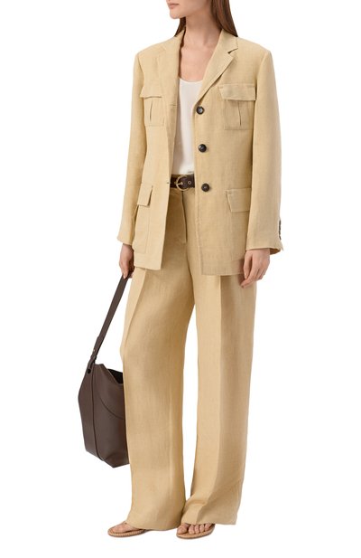 Льняной жакет MAX MARA STUDIO, арт. MSTADESS0, фото 2