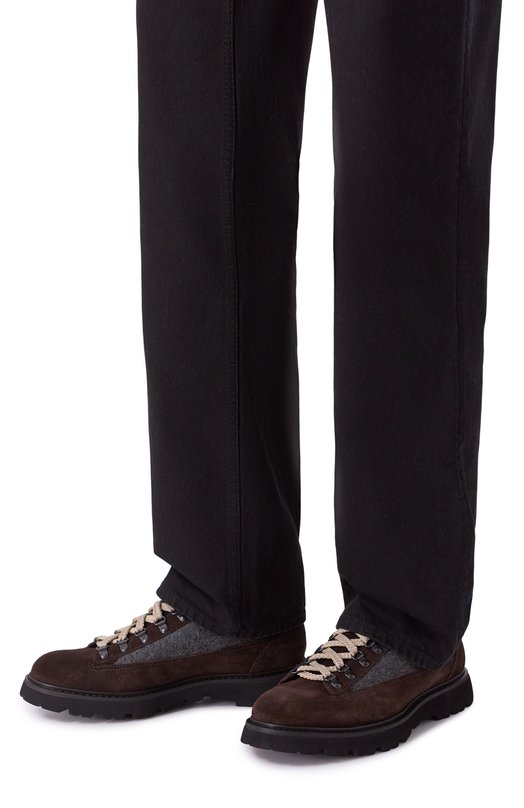 Комбинированные ботинки Doucal's DU3486G0TNPT814N Коричневый  DU3486G0TNPT814N Фото 3