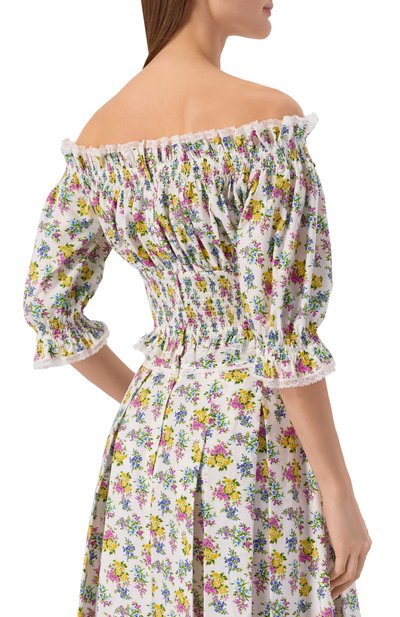 Хлопковый топ DOLCE & GABBANA, арт. F7BG4T/HS5T9, фото 4