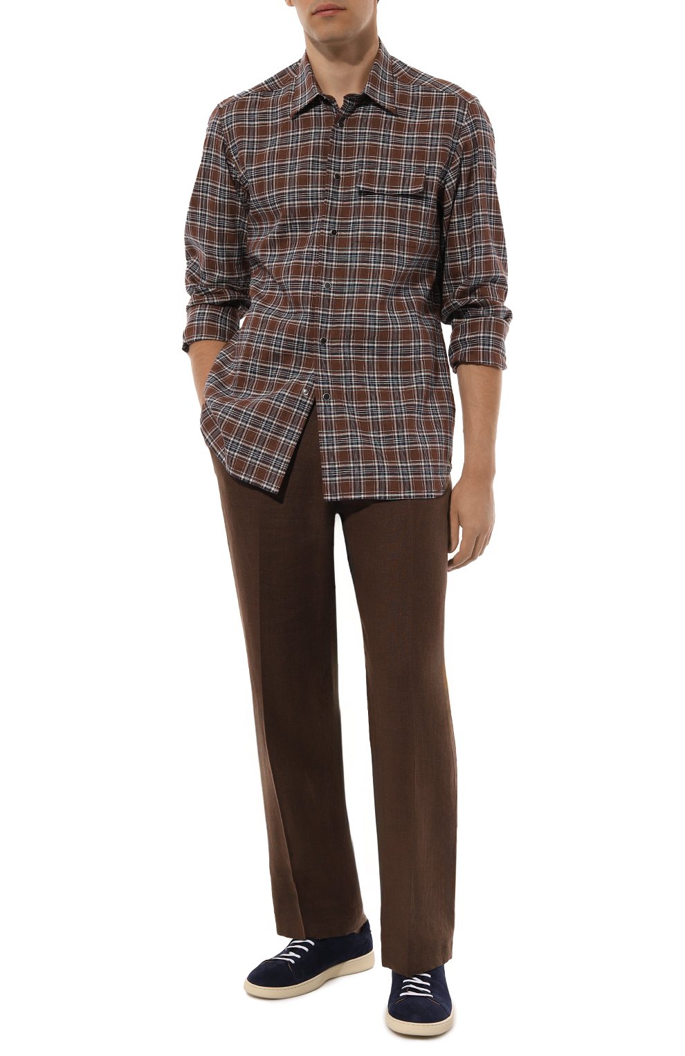 Льняная рубашка KITON, арт. UMCBUBAH08816, фото 2