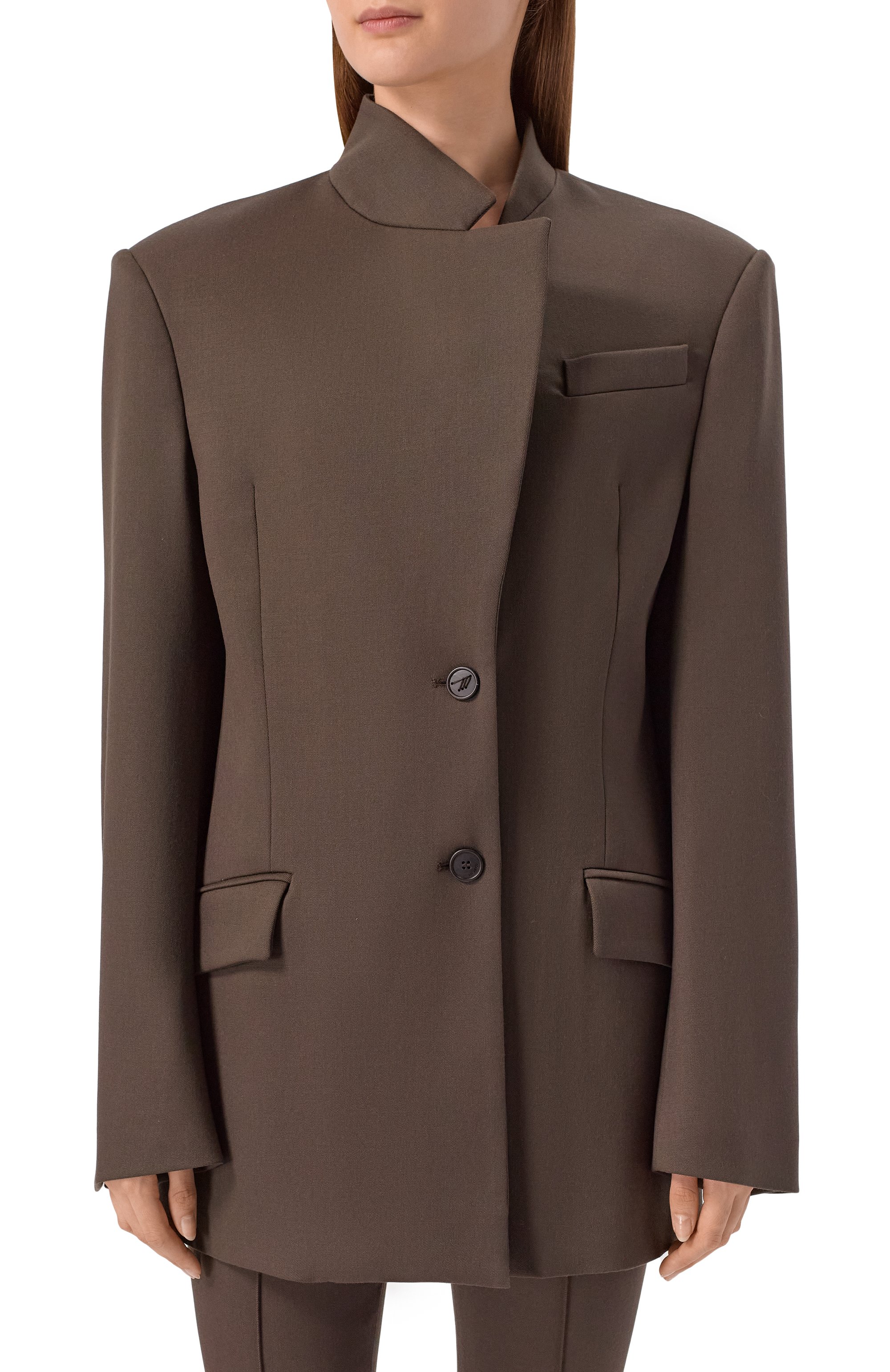 Шерстяной жакет THE ATTICO, арт. 251WCG00084/WWW061AA, фото 3