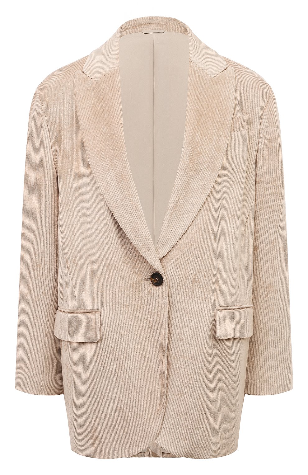 Вельветовый жакет BRUNELLO CUCINELLI бежевого цвета по цене 365000 руб., арт. MD5412482P, фото 1 Вельветовый жакет BRUNELLO CUCINELLI, арт. MD5412482P, фото 1