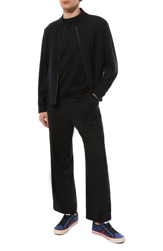 Хлопковая футболка Canali T0356/MJ00002 Чёрный  T0356/MJ00002 Фото 2
