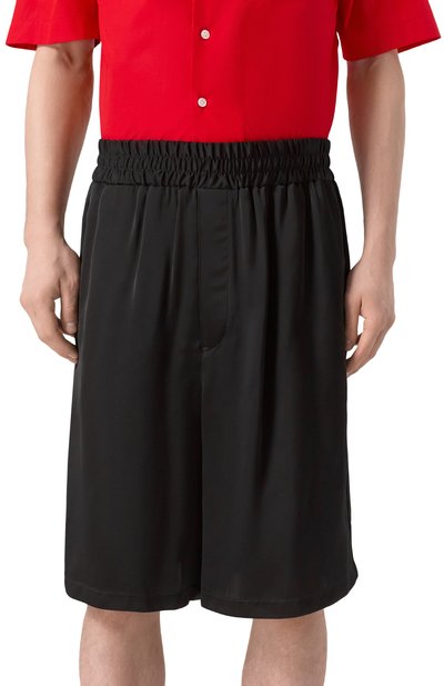Шорты из вискозы JIL SANDER черного цвета по цене 108000 руб., арт. J23KA0108/J65022, фото 3 Шорты из вискозы JIL SANDER, арт. J23KA0108/J65022, фото 3
