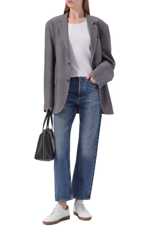 Замшевые кеды Retro MSGM 4041MDS021/996 Белый  4041MDS021/996 Фото 3