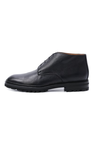Кожаные ботинки KITON темно-синего цвета по цене 228500 руб., арт. USSA510N00126, фото 3 Кожаные ботинки KITON, арт. USSA510N00126, фото 3