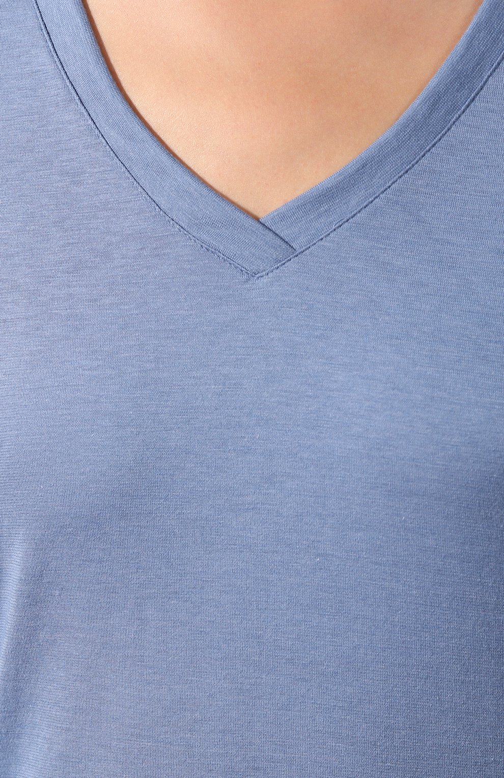 Футболка HANRO голубого цвета по цене 7200 руб., арт. 077876, фото 5 Футболка HANRO, арт. 077876, фото 5