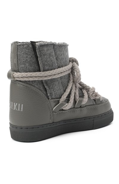 Замшевые сапоги с меховой отделкой INUIKII, арт. 60202-49/26-34, фото 3