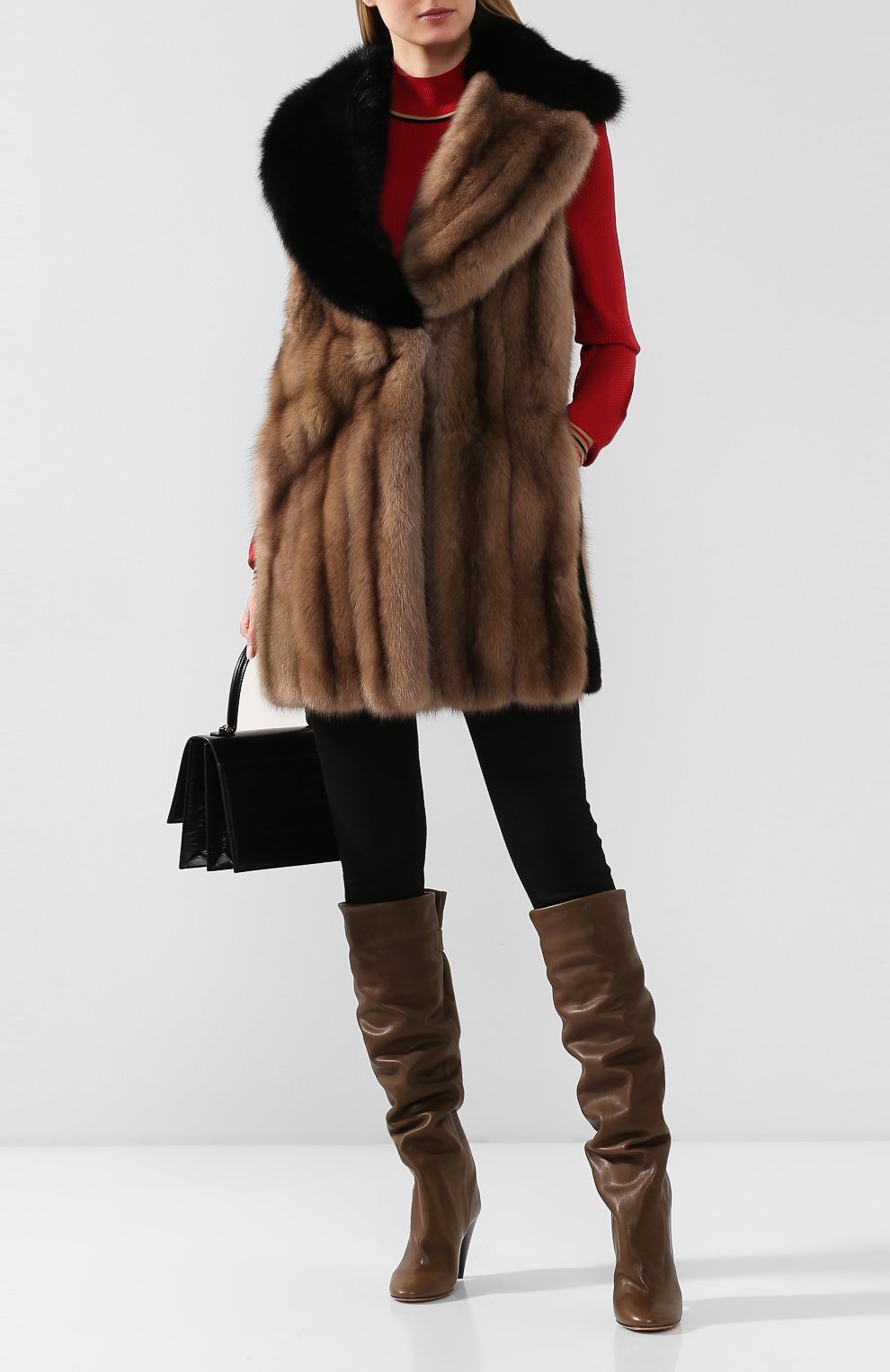 Жилет из меха соболя и норки FENDI, арт. FNH417 A8Q0, фото 2