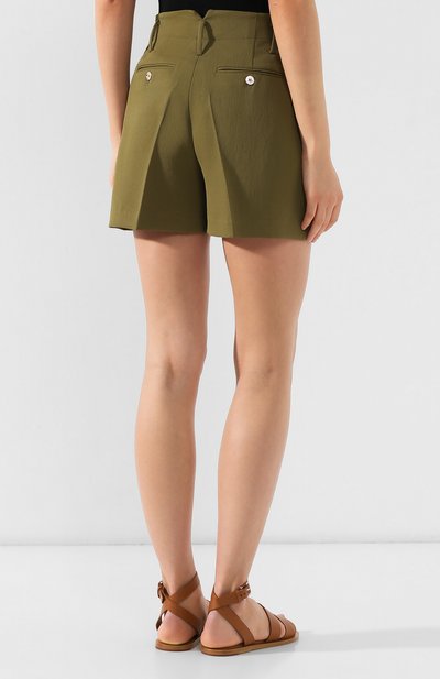 Шорты MICHAEL MICHAEL KORS хаки цвета по цене 16650 руб., арт. MS93H3XB4J, фото 4 Шорты MICHAEL MICHAEL KORS, арт. MS93H3XB4J, фото 4