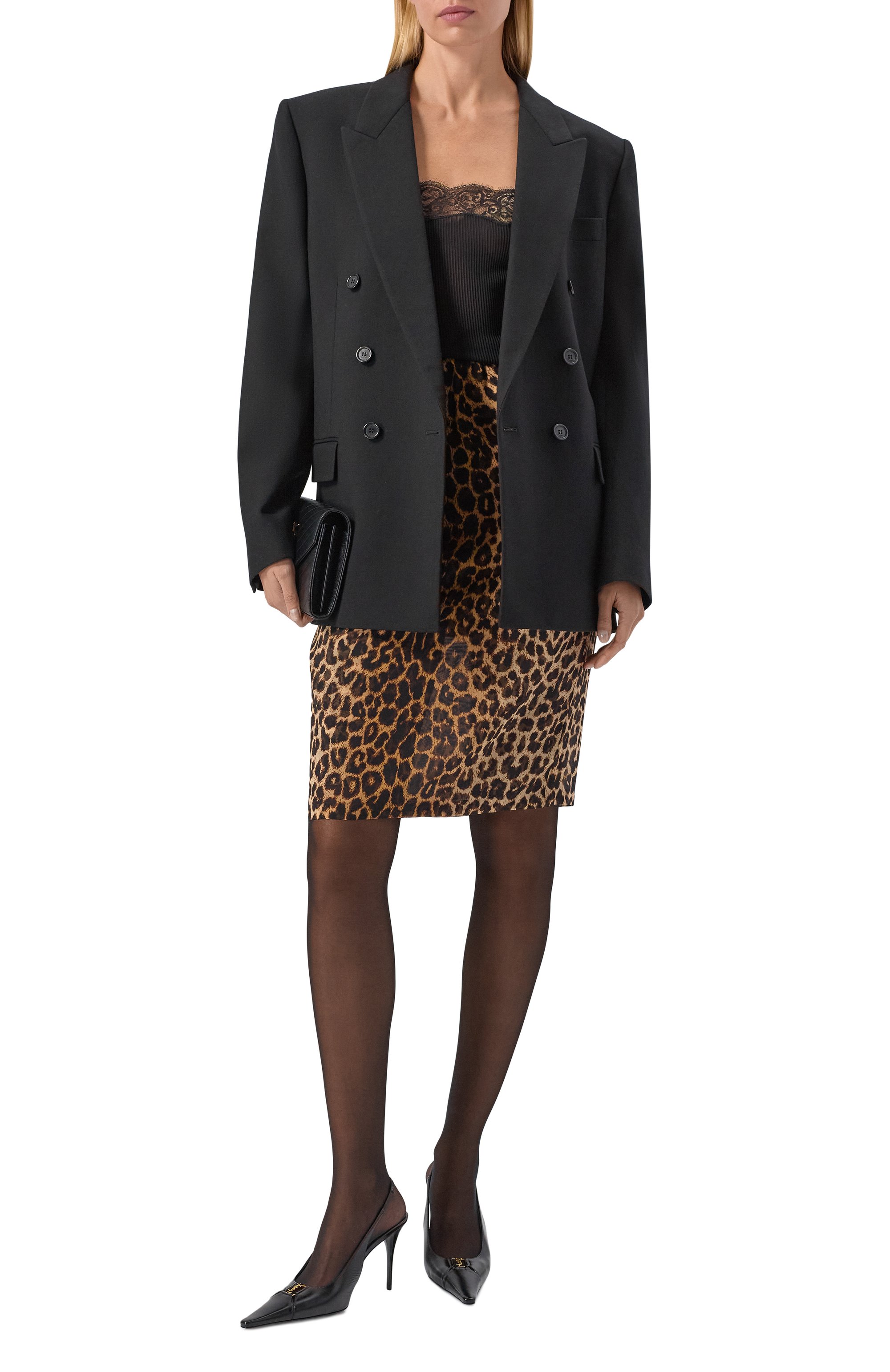 Шелковый топ SAINT LAURENT, арт. 859373/Y37SM, фото 2