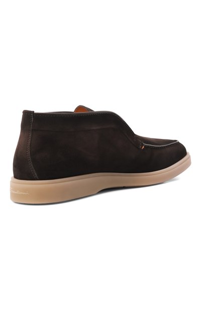 Замшевые ботинки detroit SANTONI темно-коричневого цвета по цене 93150 руб., арт. MGDG17823SASKEAA, фото 4 Замшевые ботинки detroit SANTONI, арт. MGDG17823SASKEAA, фото 4