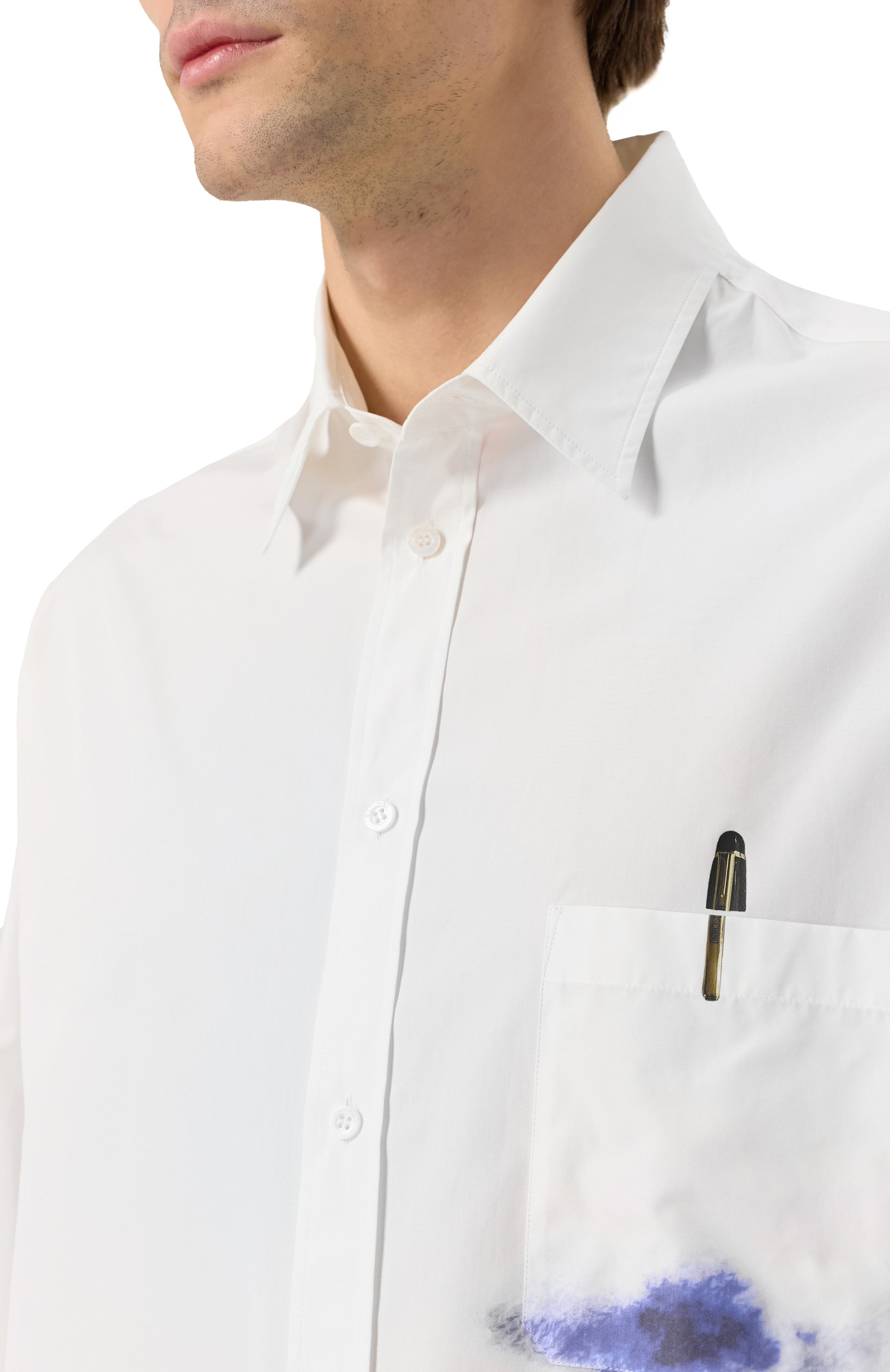 Хлопковая рубашка MOSCHINO, арт. A0211/0235, фото 5