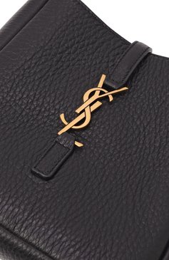 Женская сумка le 5 à 7 supple baby SAINT LAURENT черного цвета, арт. 809461/AADUU | Фото 3 (Размер: mini; Материал: Натуральная кожа; Материал сплава: Проставлено; Драгоценные камни: Проставлено)
