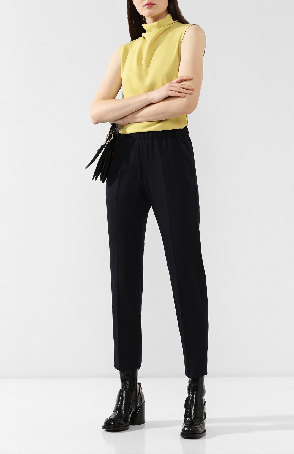 Шерстяные брюки DRIES VAN NOTEN, арт. 192-10903-8229, фото 2