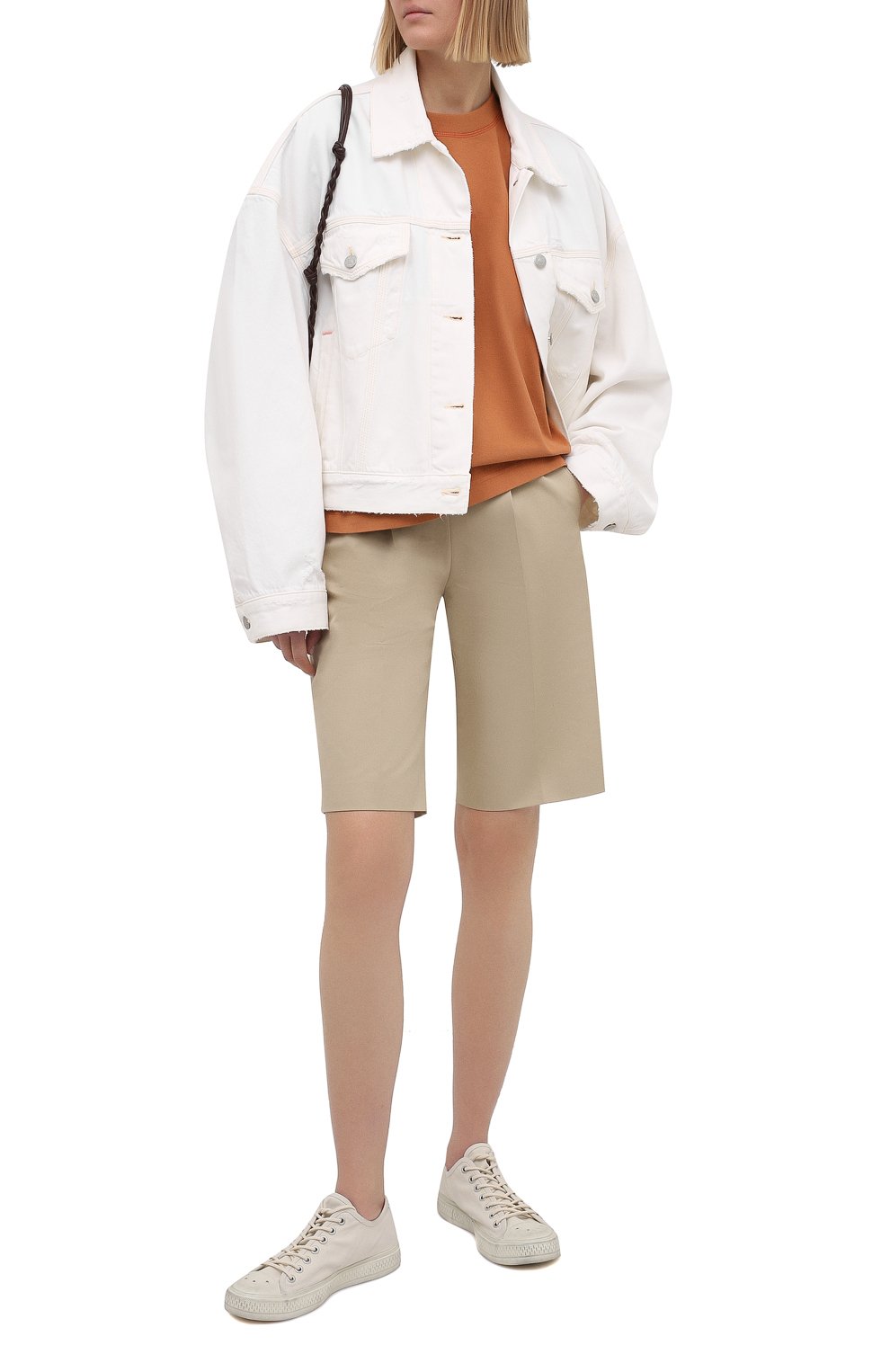 Хлопковая футболка ACNE STUDIOS оранжевого цвета по цене 29700 руб., арт. AL0149, фото 2 Хлопковая футболка ACNE STUDIOS, арт. AL0149, фото 2