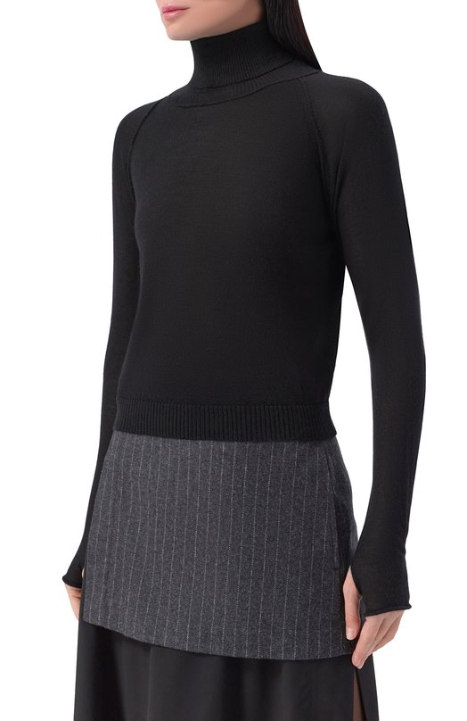 Водолазка из кашемира и шелка Isabel Benenato DK105F25 Чёрный  DK105F25 Фото 3