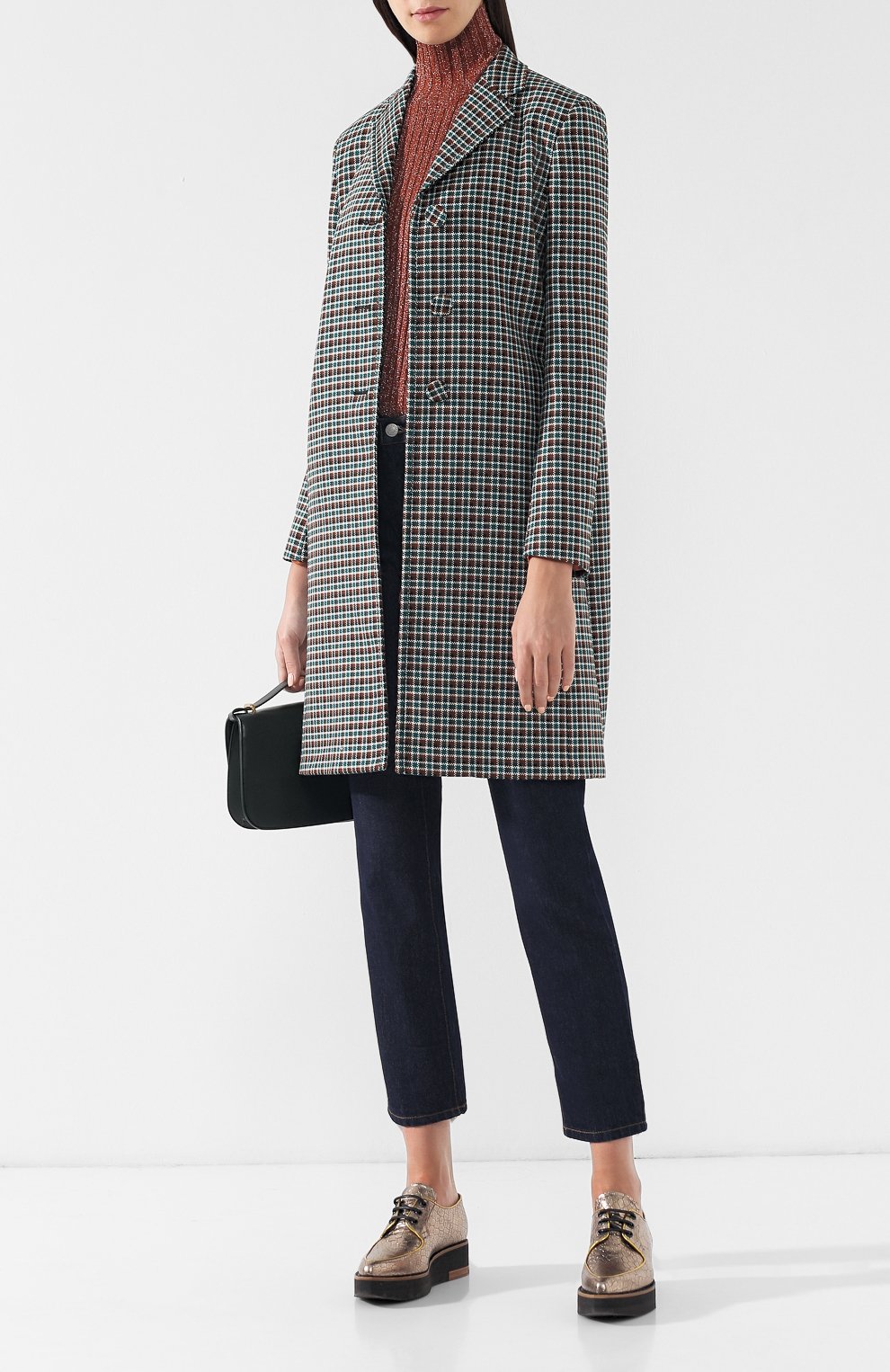 Шерстяное пальто прямого кроя BOTTEGA VENETA, арт. 528473/VERY0, фото 2