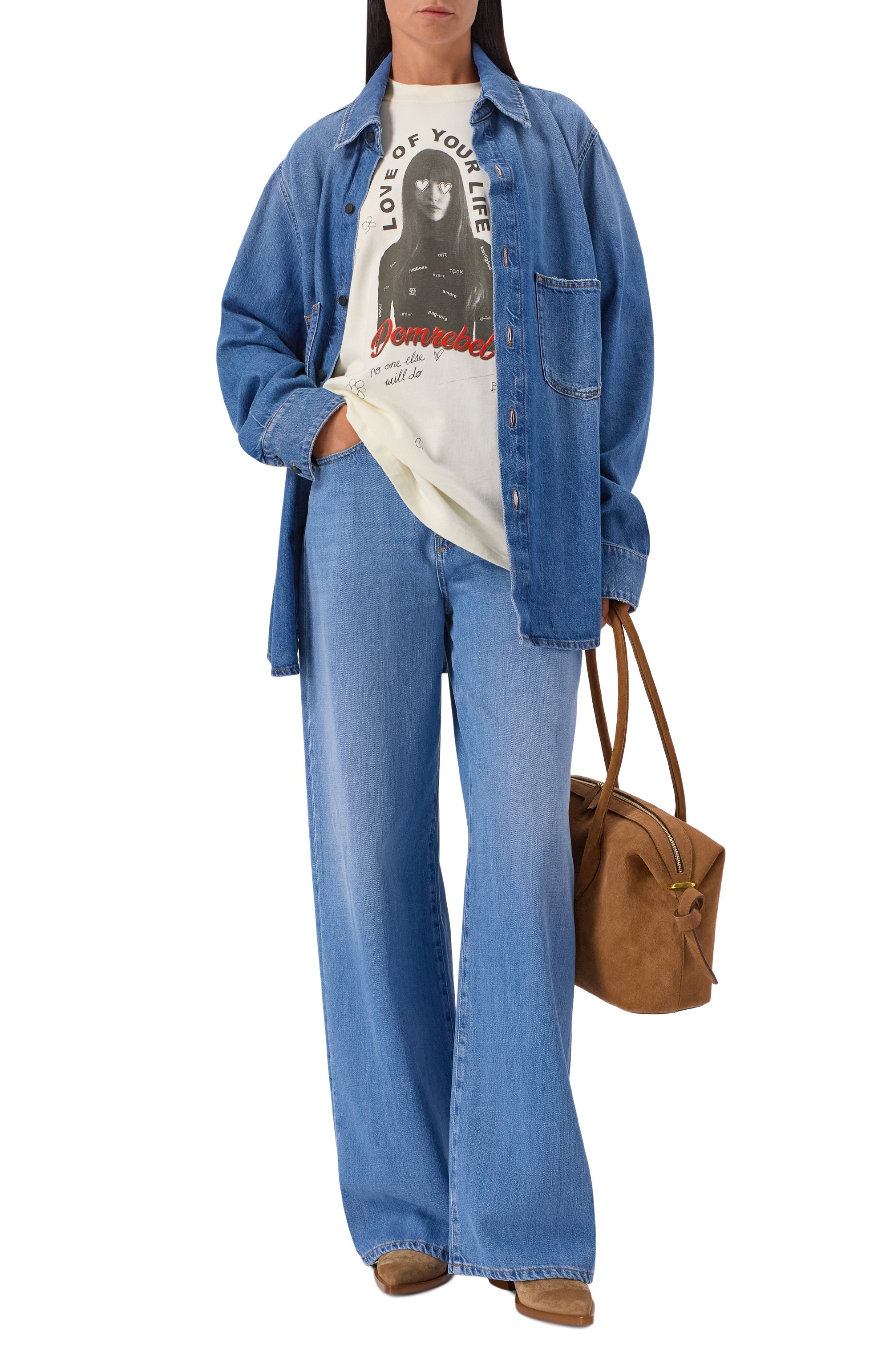 Хлопковая футболка DOMREBEL, арт. Y0UR L0VE T-SHIRT, фото 2