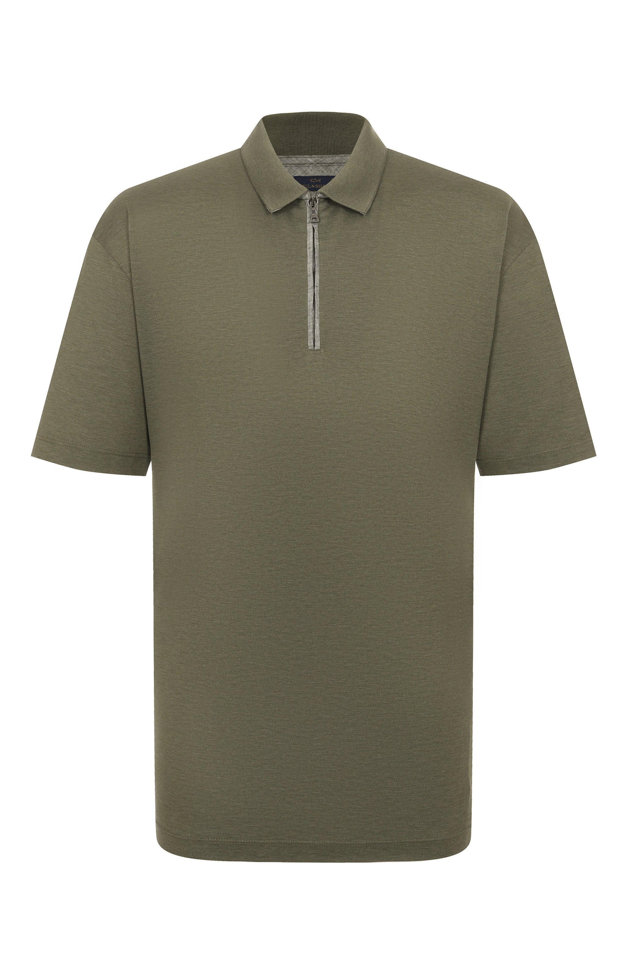 Хлопковое поло PAUL&SHARK хаки цвета по цене 36050 руб., арт. 25411225, фото 1 Хлопковое поло PAUL&SHARK, арт. 25411225, фото 1